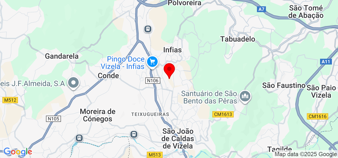 RaquelGuiomar - Braga - Vizela - Mapa