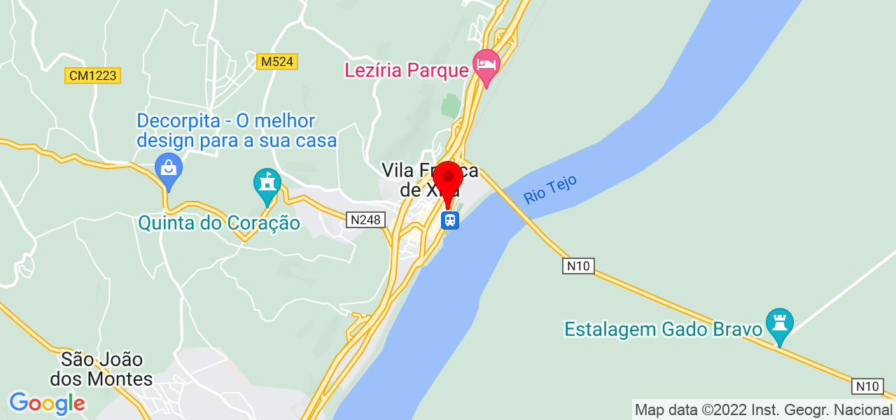 Pedro Barroso - Lisboa - Vila Franca de Xira - Mapa