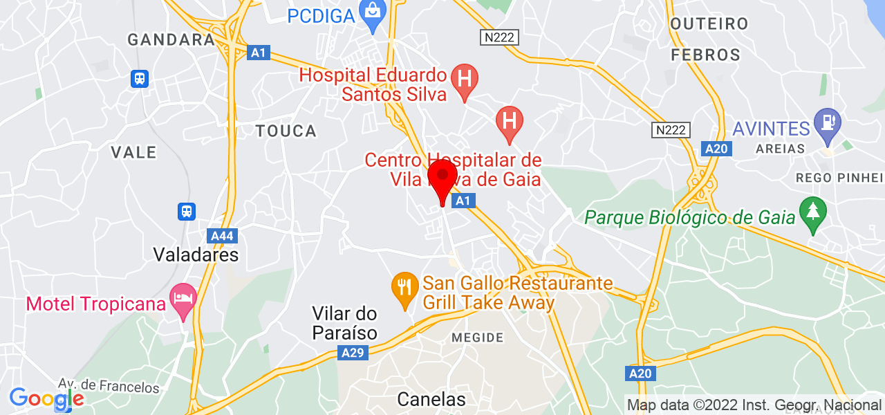 Lígia Costa - Porto - Vila Nova de Gaia - Mapa