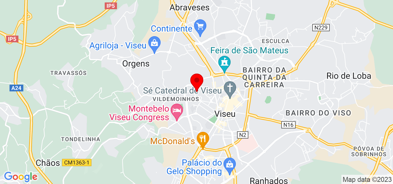 Alcina - Viseu - Viseu - Mapa