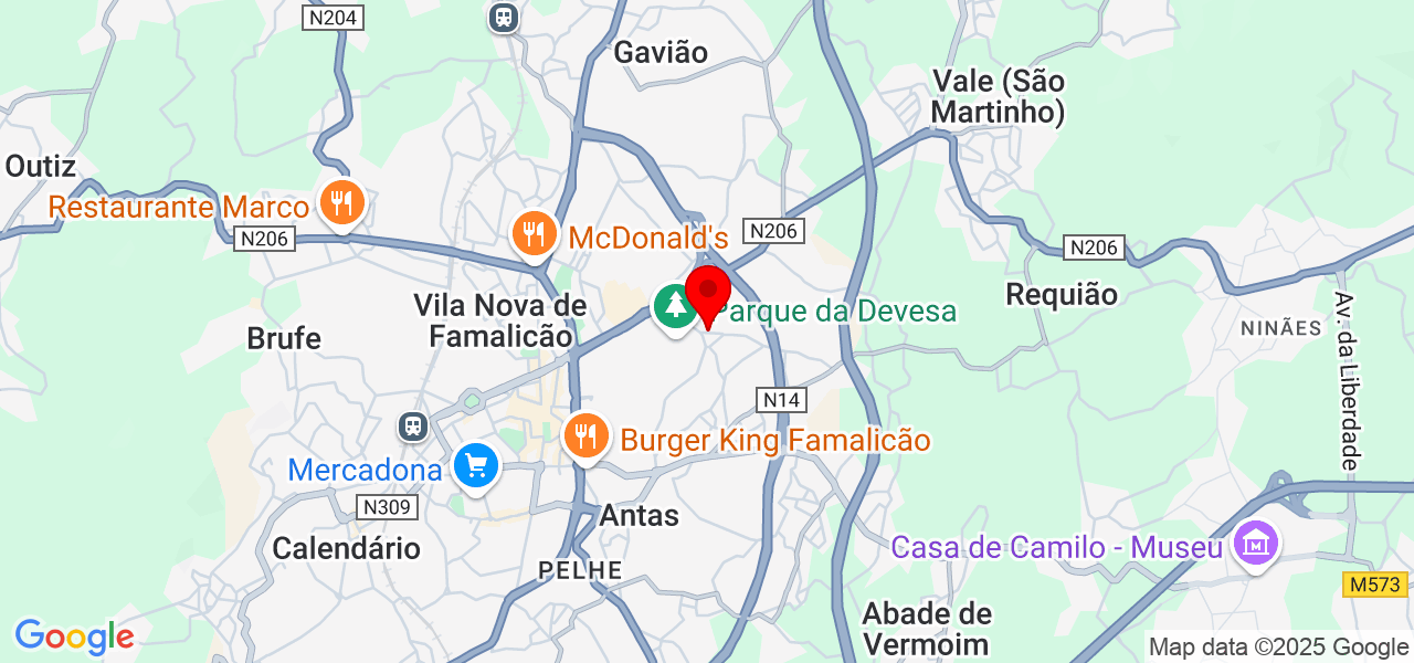 Igor Ribeiro - Braga - Vila Nova de Famalicão - Map