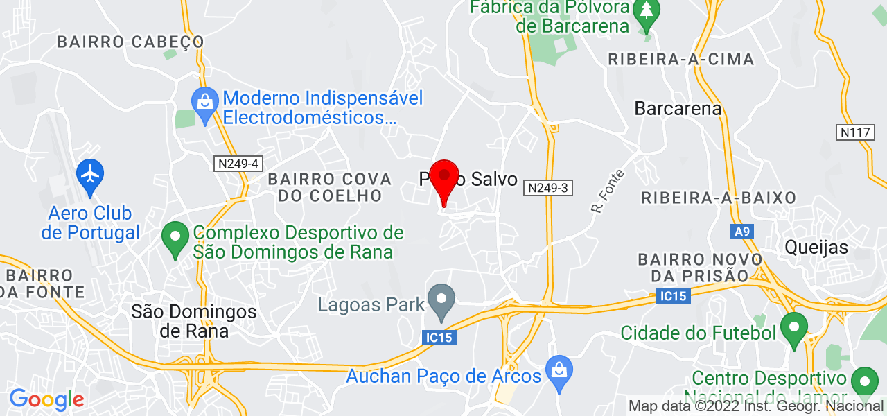 Joana Barreiro - Lisboa - Oeiras - Mapa