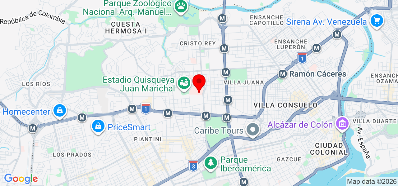 BestWaveRD - Distrito Nacional - Santo Domingo de Guzmán - Mapa