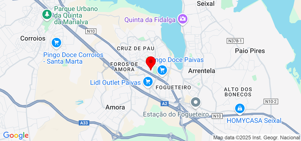 Liuri Alves - Setúbal - Seixal - Mapa