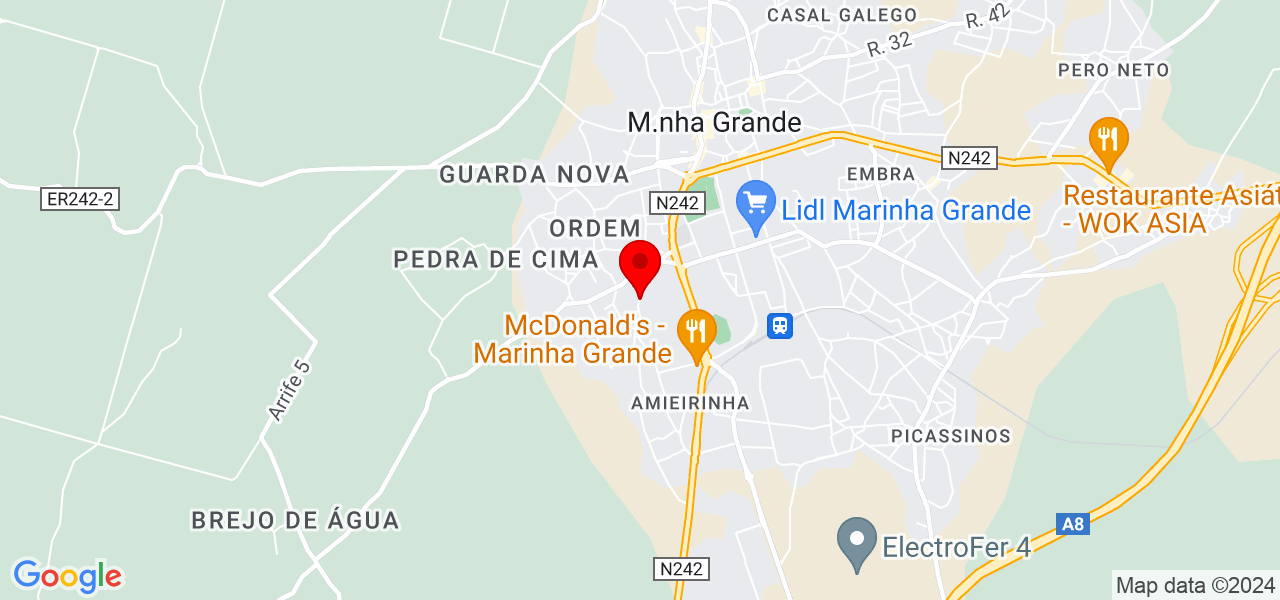 Luis Dias - Leiria - Marinha Grande - Mapa