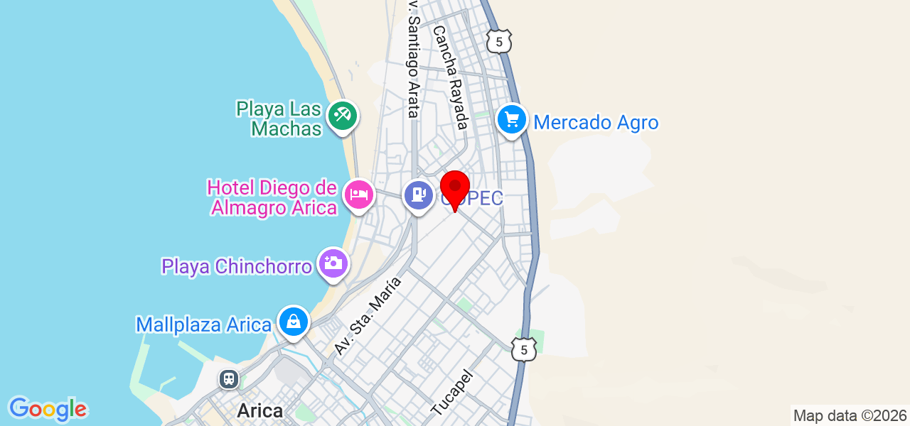 Paula ocaña - Arica y Parinacota - Arica - Map