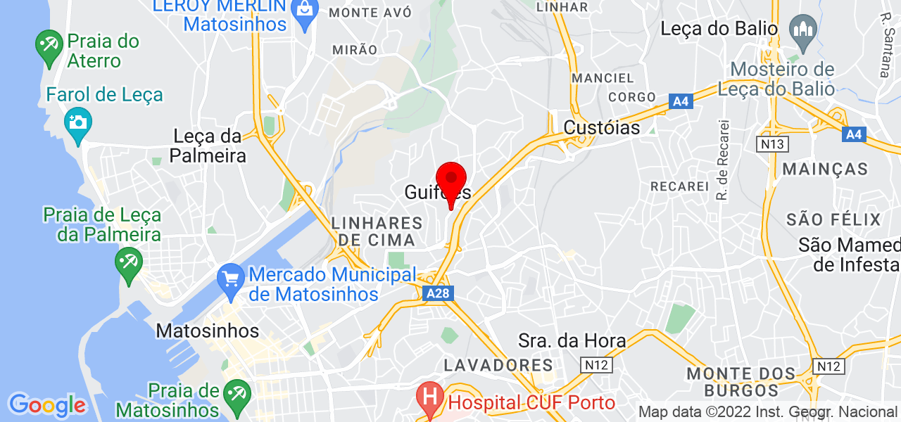 Maria de lurdes Fernandes Almeida sol - Porto - Matosinhos - Mapa
