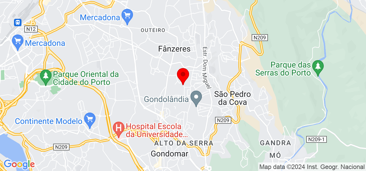 Juliana Soares - Porto - Gondomar - Mapa