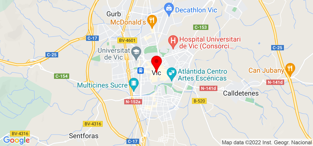 Magal&iacute; Vilalta - Cataluña - Vic - Mapa