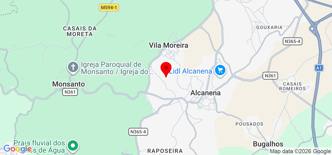 Neto Esteves Carpintaria - Santarém - Alcanena - Mapa