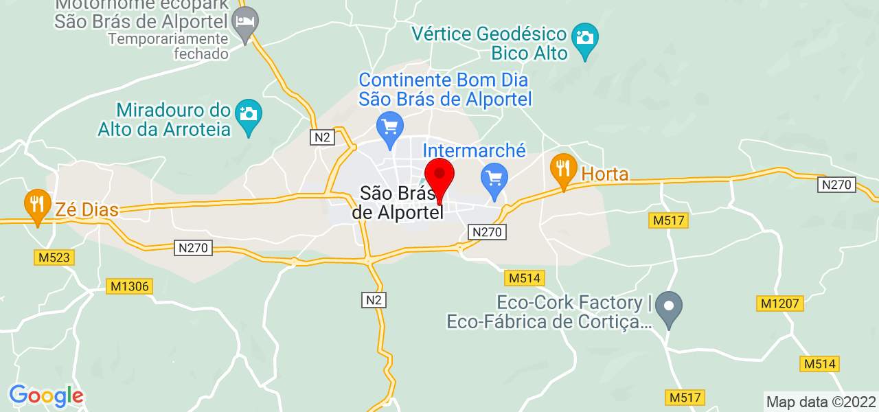 Daiana - Faro - São Brás de Alportel - Mapa