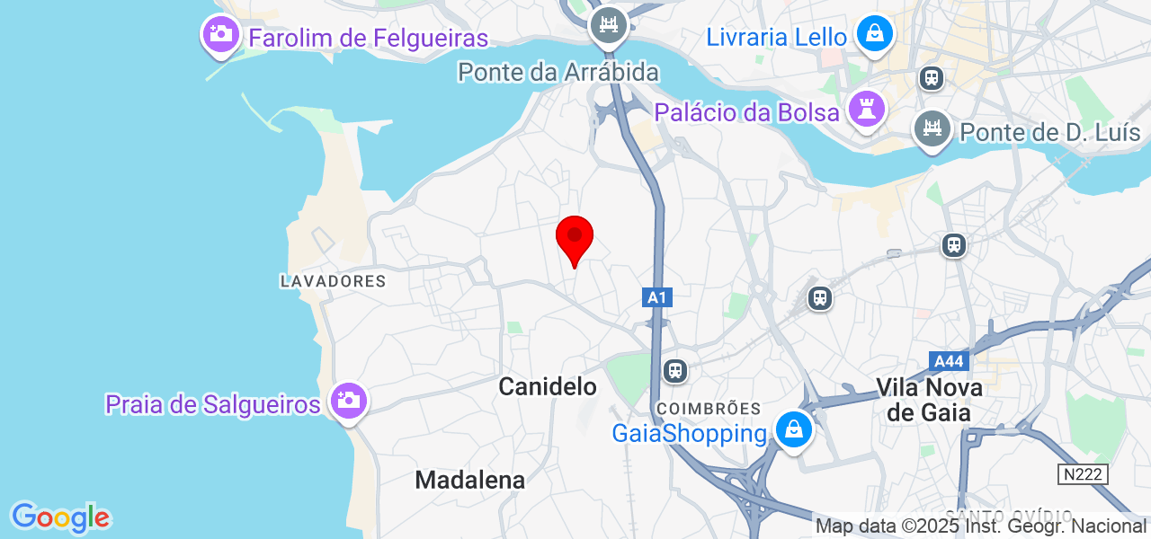 Elyandrea Neumann - Porto - Vila Nova de Gaia - Map