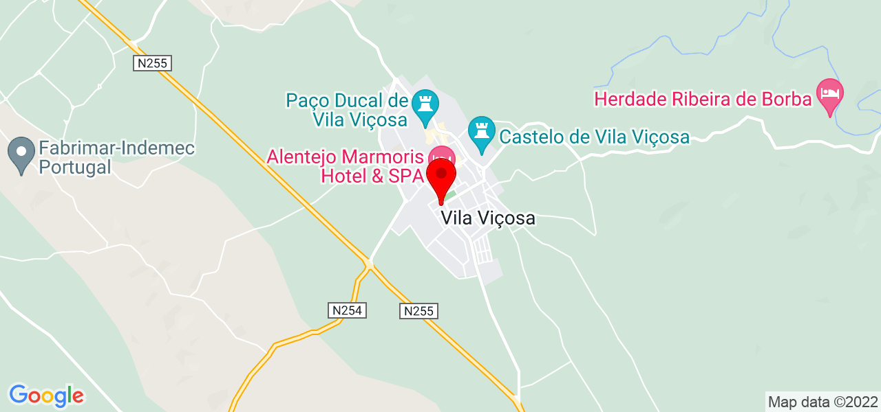 Cl&aacute;udia - Évora - Vila Viçosa - Mapa