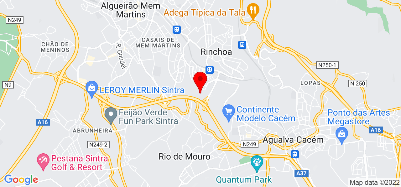 Sara Amorim - Lisboa - Sintra - Mapa