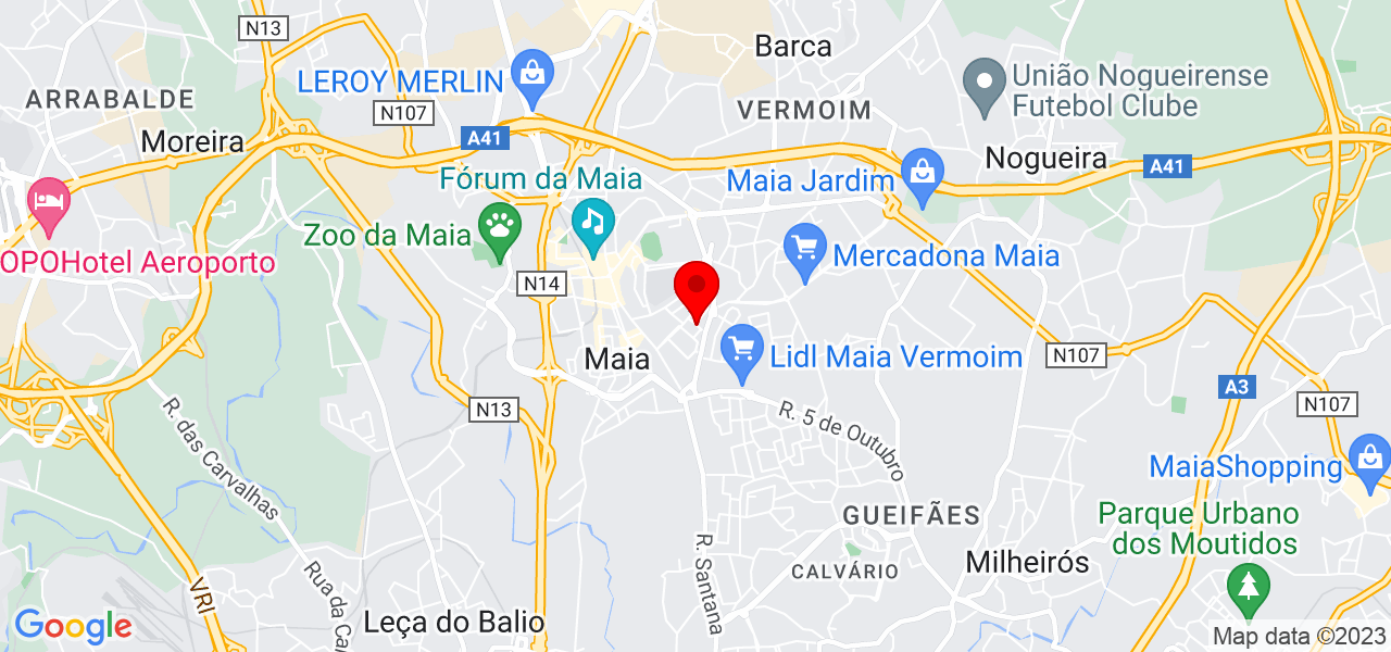 Maria Cruz - Porto - Maia - Mapa