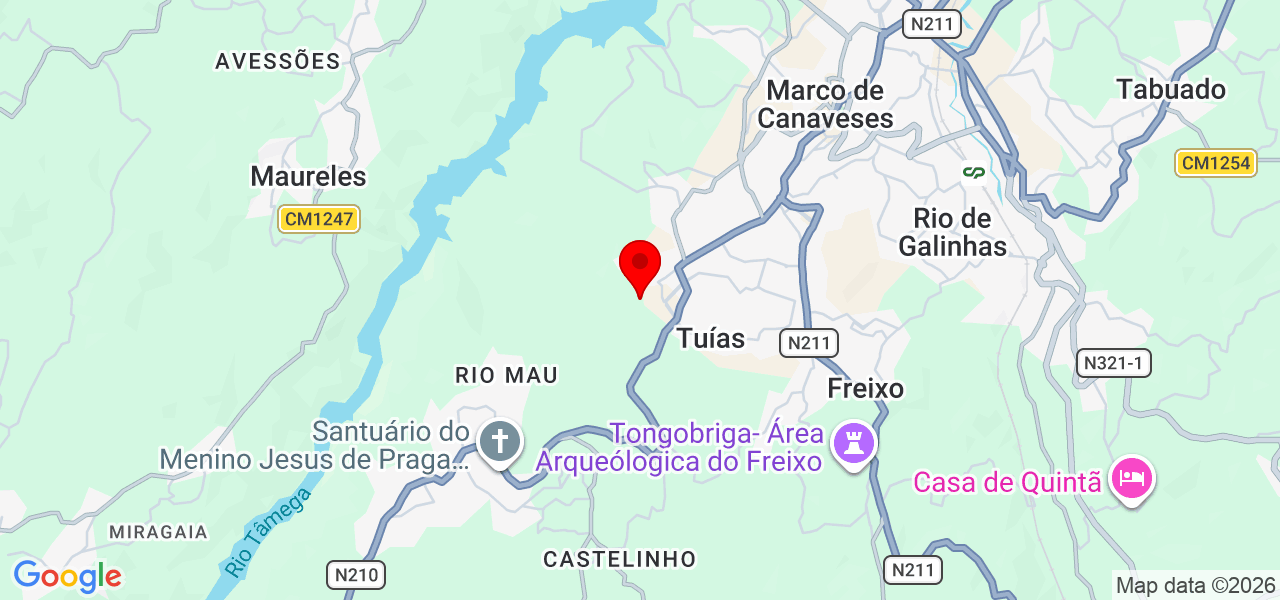 Ana Ferrás - Porto - Marco de Canaveses - Mapa