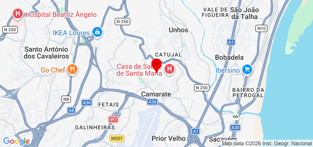Carlos Pinto - Lisboa - Loures - Mapa