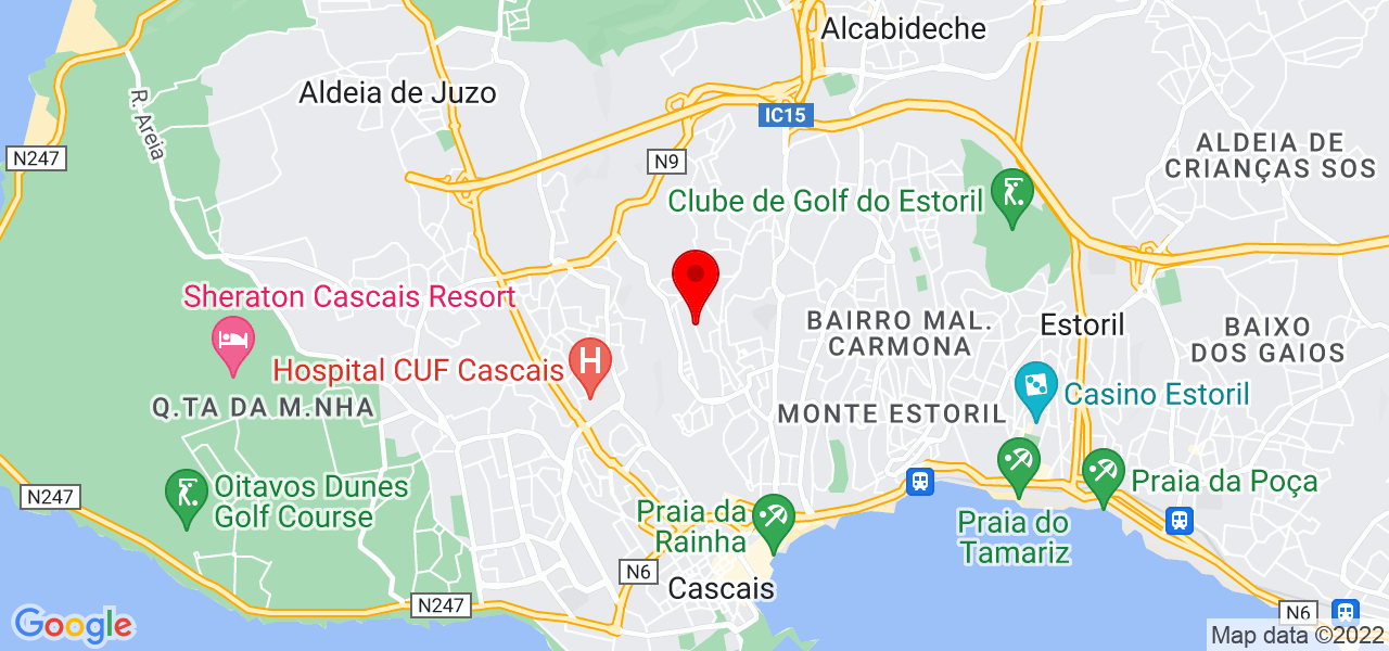 Dayse moura - Lisboa - Cascais - Mapa