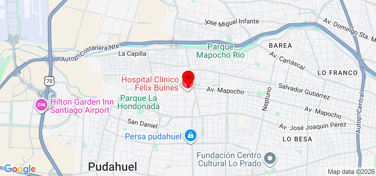 Técnico de línea blanca Riquelme - Región Metropolitana de Santiago - Santiago - Mapa