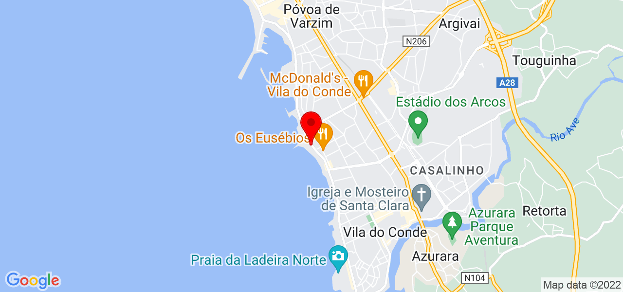 Filipe Carneiro - Porto - Vila do Conde - Mapa