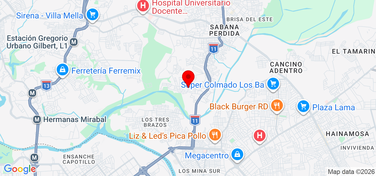 Oda - Santo Domingo - Santo Domingo Norte - Mapa
