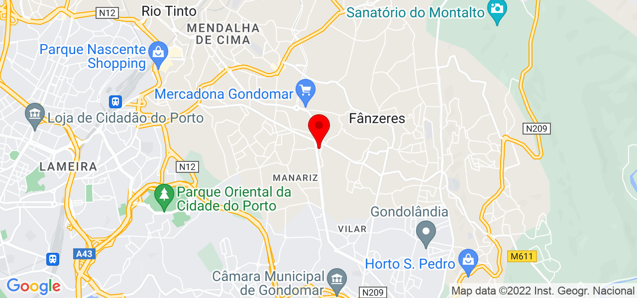 NG Multiservicos - Porto - Gondomar - Karte