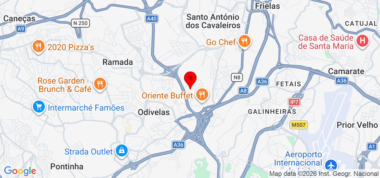 Upestor - Lisboa - Odivelas - Karte