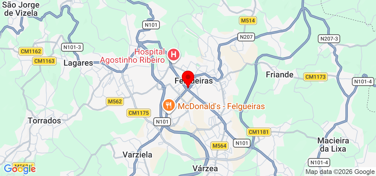 Limpezas Perfeitas JG - Porto - Felgueiras - Mapa