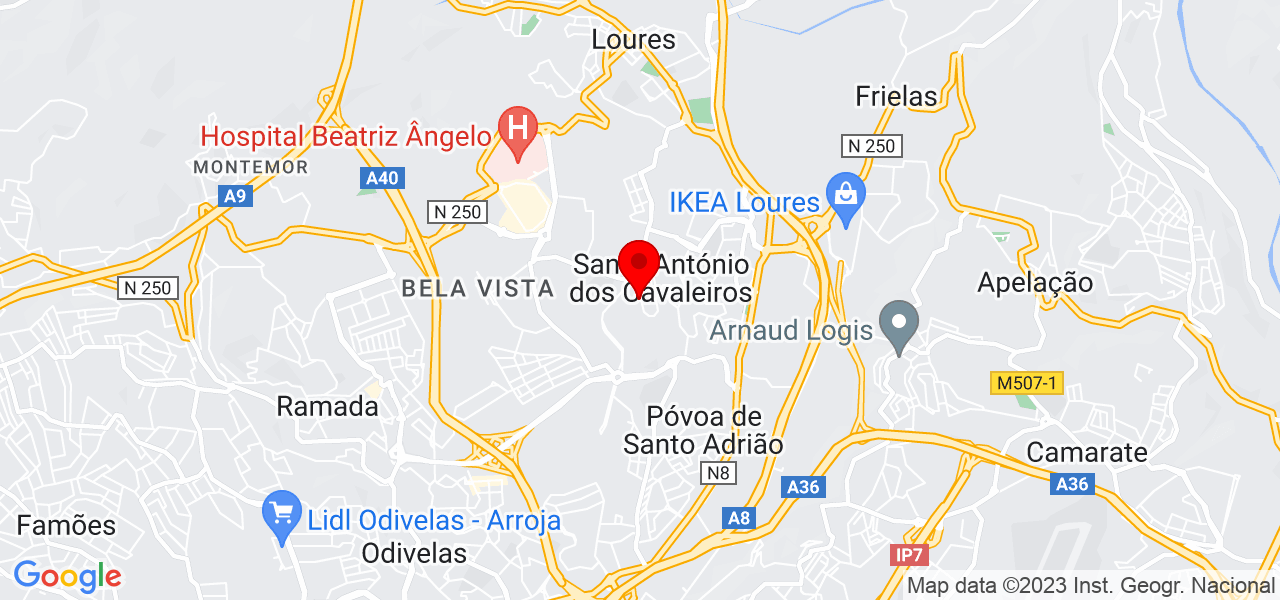 Rita Morgado - Lisboa - Loures - Mapa