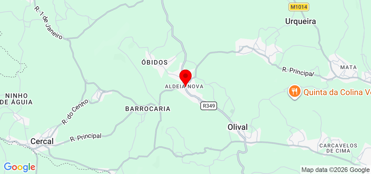 Pedro Alves Eletricidade - Santarém - Ourém - Carte