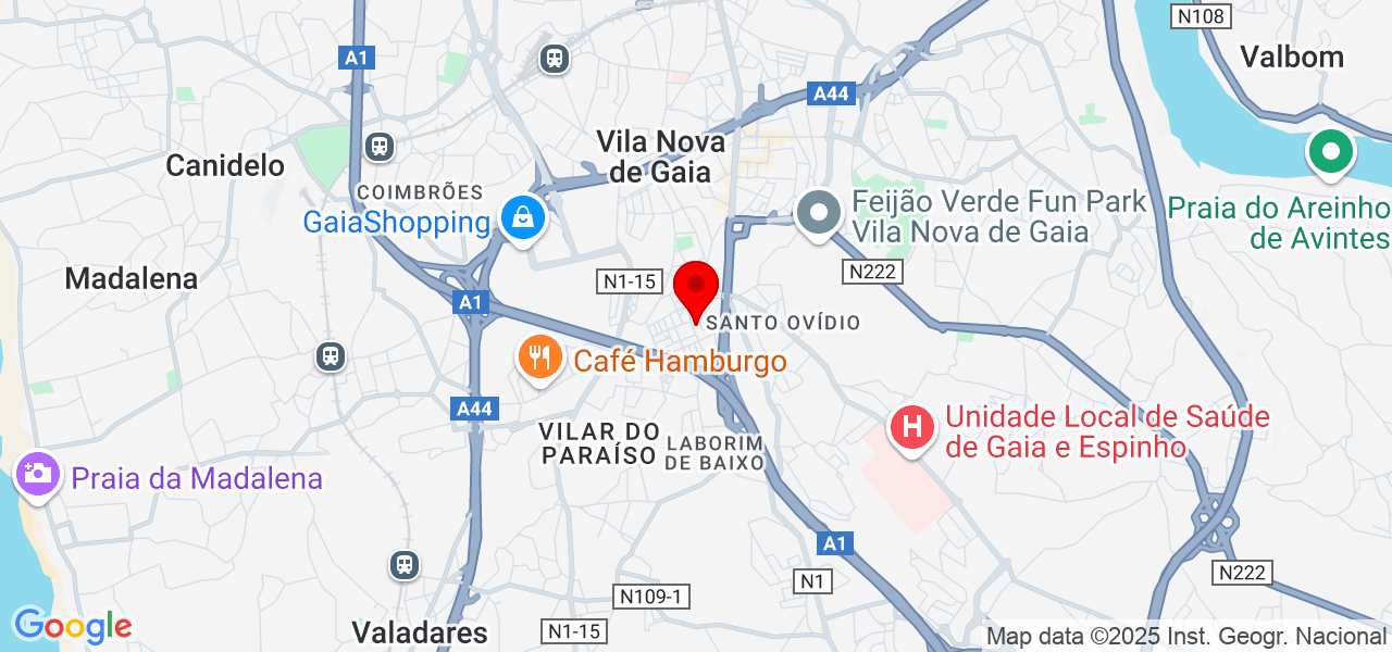Tiago Perestrelo - Porto - Vila Nova de Gaia - Mapa