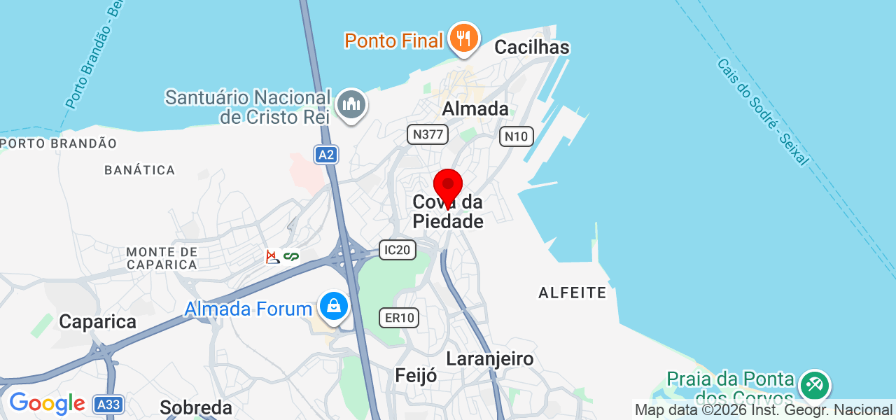 Kaliston&gustavo lda - Setúbal - Almada - Mapa