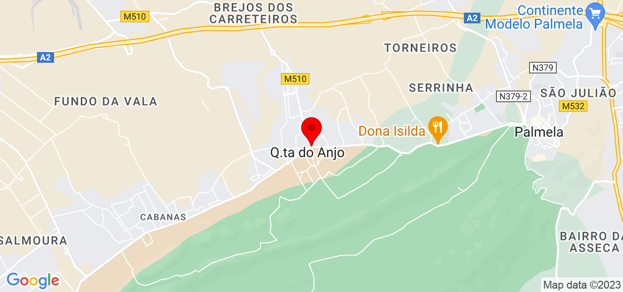 Andr&eacute; Salgueiro - Setúbal - Palmela - Mapa