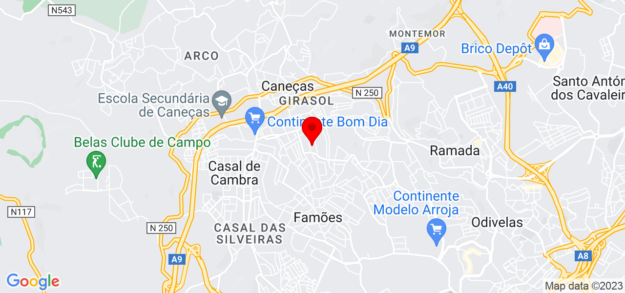 Eliane Reis - Lisboa - Odivelas - Map