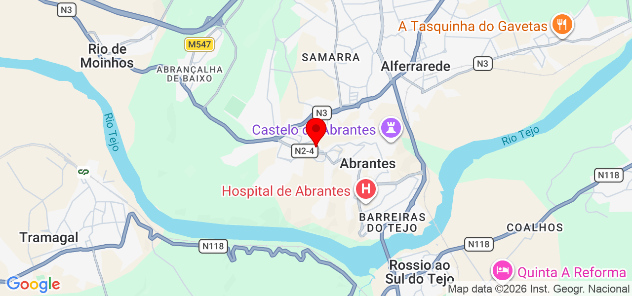 Th3Dprinting - Santarém - Abrantes - Mapa