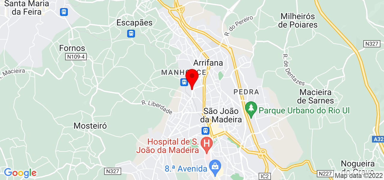 Maria Brand&atilde;o - Aveiro - Santa Maria da Feira - Mapa