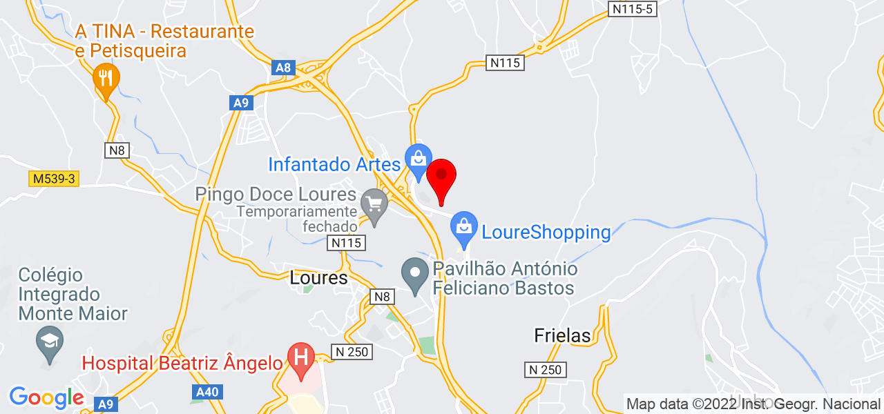 Gilmara Fernandes - Lisboa - Loures - Mapa