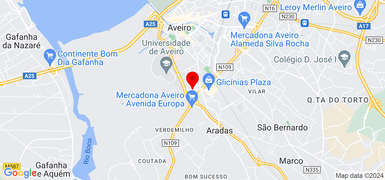 Diva Gaspar - Aveiro - Aveiro - Mapa