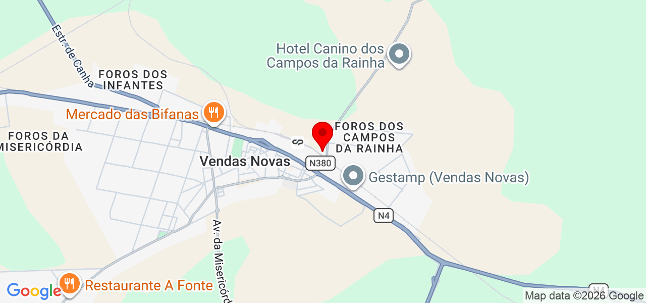 LMP Escavações - Évora - Vendas Novas - Karte