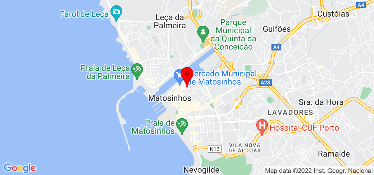 Andr&eacute; Tiago Valente Vieira - Porto - Matosinhos - Mapa