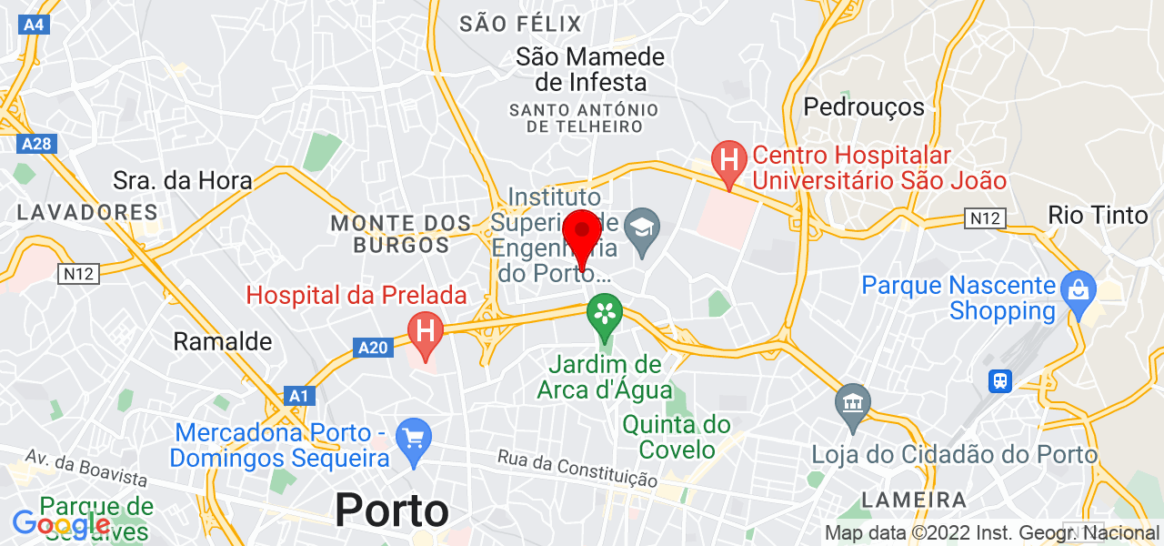 Audit&oacute;rio Francisco de Assis - Porto - Porto - Mapa