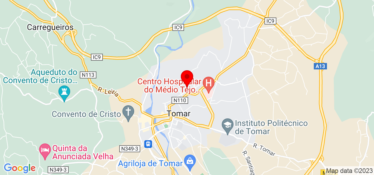 Flávio Marques - Santarém - Tomar - Map
