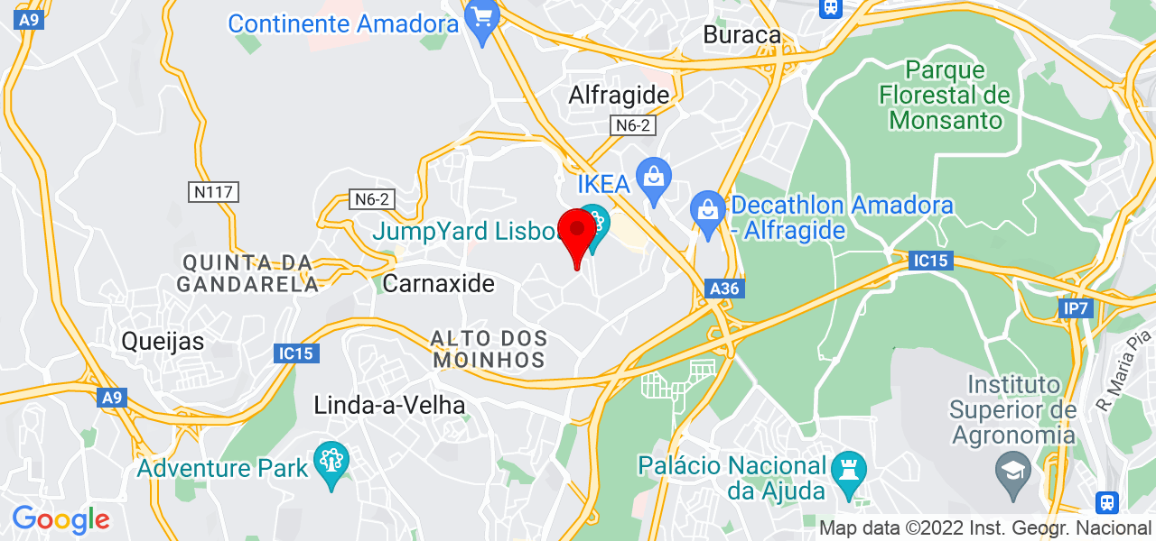 Miss Tailor - Lisboa - Oeiras - Mapa