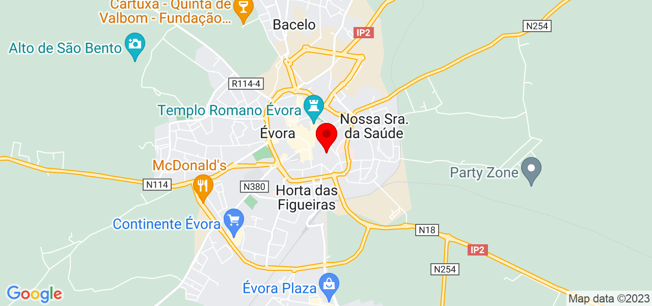 Thomas Gon&ccedil;alves - Évora - Évora - Mapa