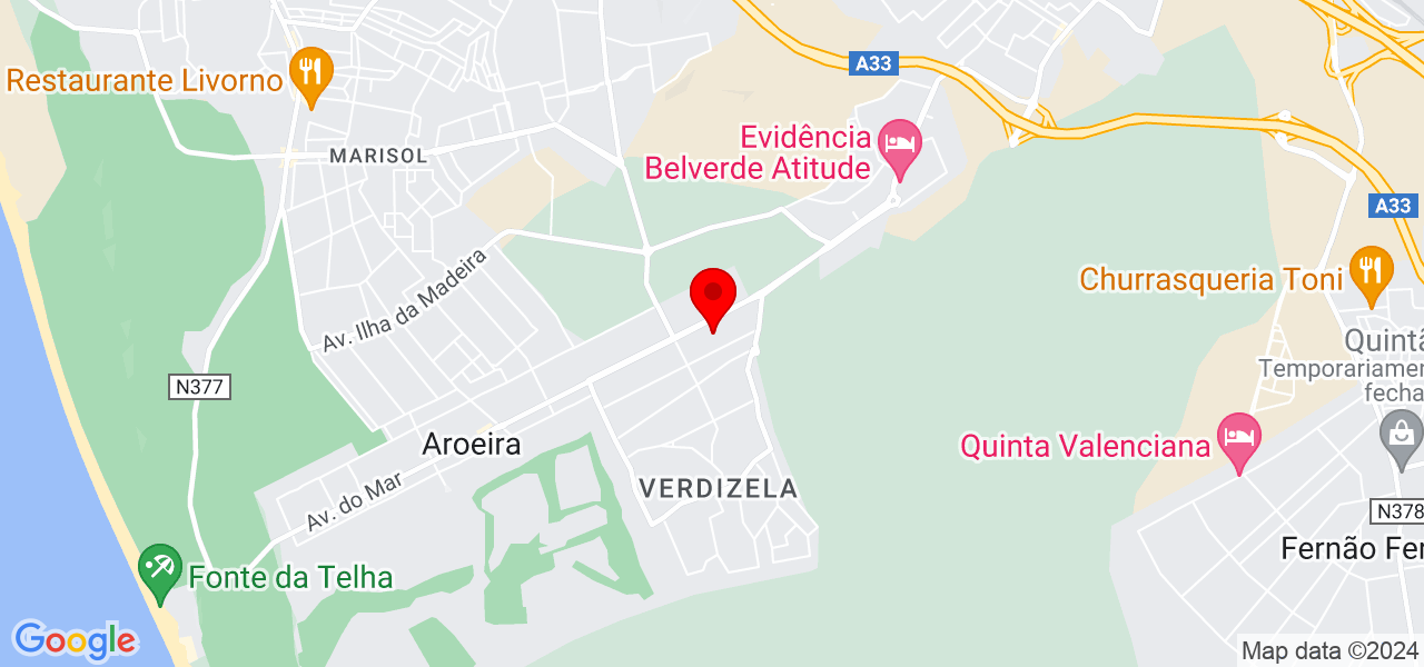 Beatriz Palmeirm - Setúbal - Seixal - Mapa