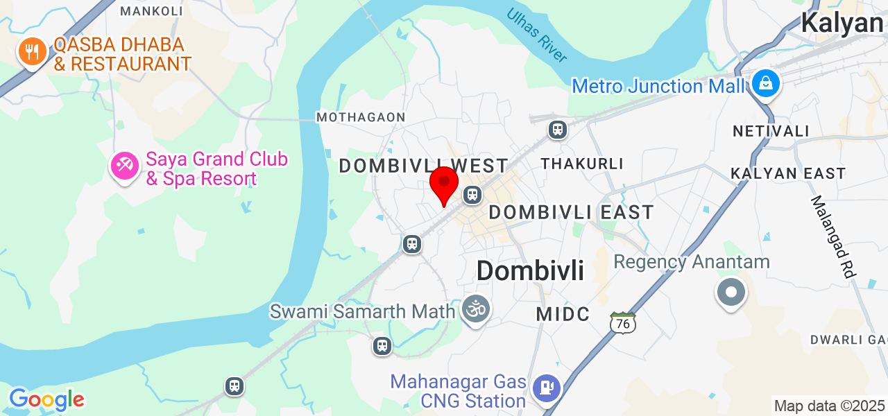 Shivkali terot cosmic - Thane - Kalyan - Map