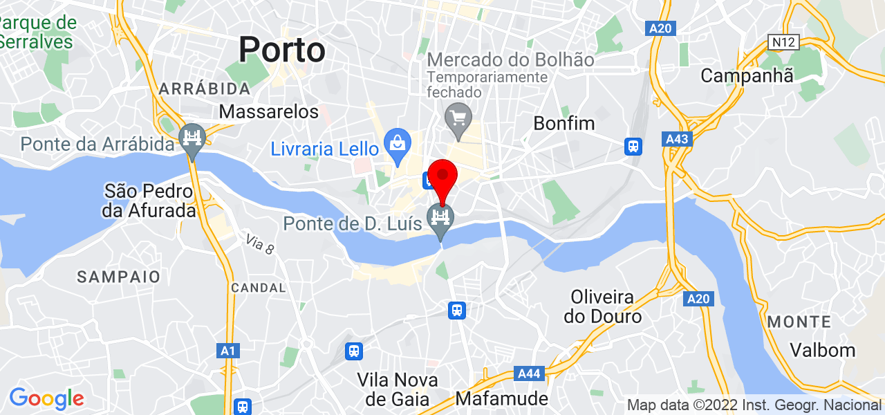 Profº. José Martins - Medicina, Terapias e Massagens Integrativas - Porto - Porto - Mapa