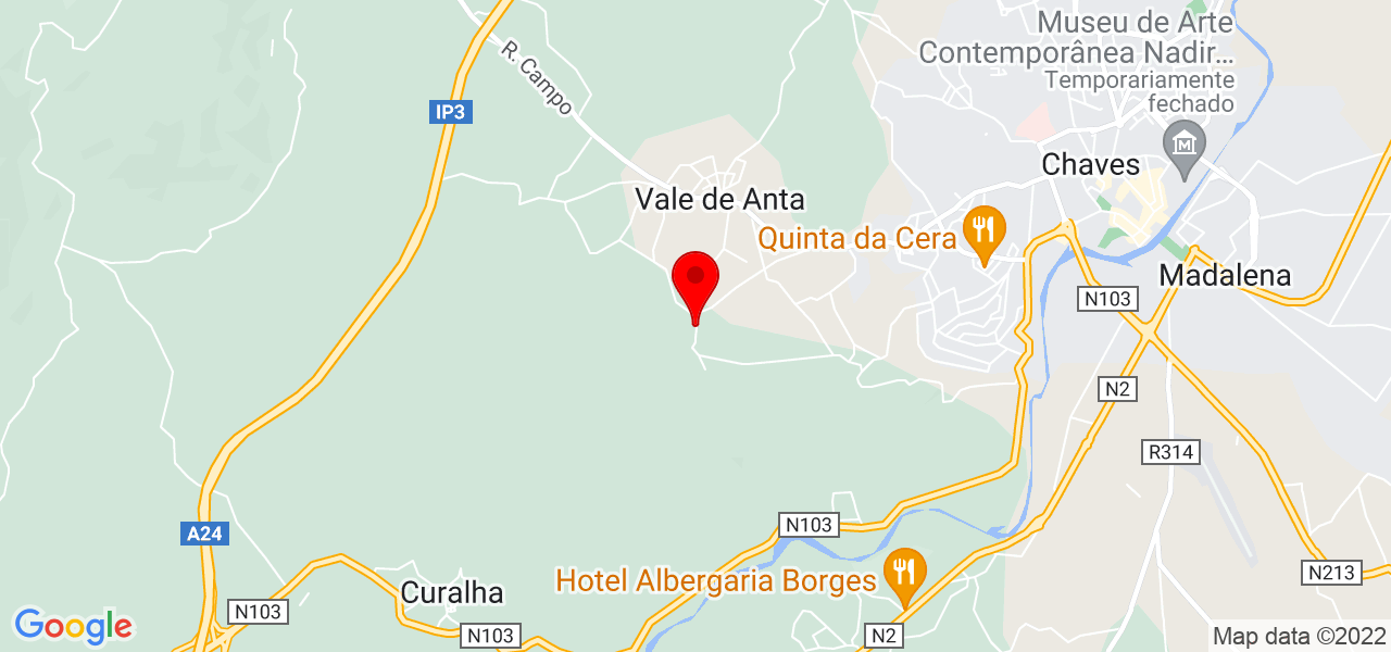 Sofia Santos - Vila Real - Chaves - Karte