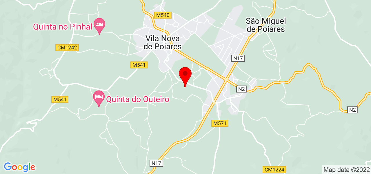 Alberto Peixoto - Coimbra - Vila Nova de Poiares - Mapa