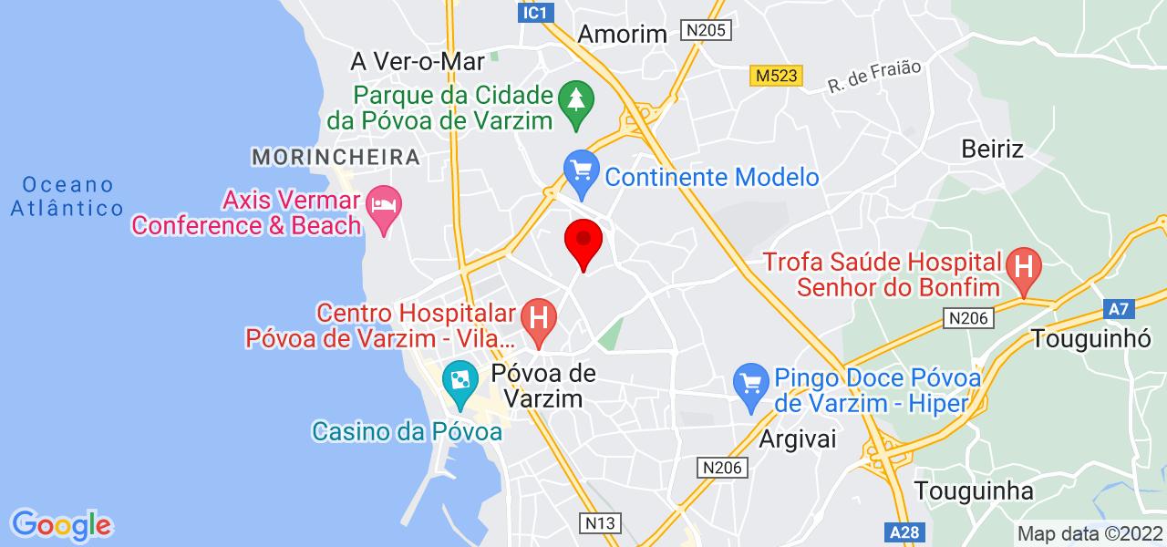Filipe Barros - Porto - Póvoa de Varzim - Mapa